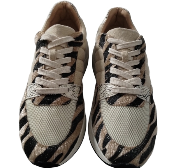 OASIS Society California Snake & Zebra Print Platform Chunky Fasion Athleisure 6 - Picture 2 of 7